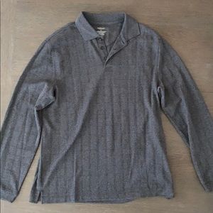 🚄Men’s VanHuesen Grey Long Sleeve Polo